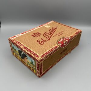 Vtg El Trelles Cigar Box 20 Cents Straight Queens Made In New Orleans Louisiana